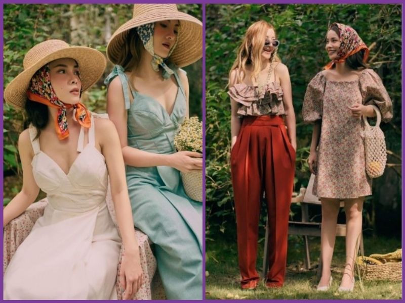 Bật mí bí quyết phối đồ với khăn bandana nữ cho các nàng thơ