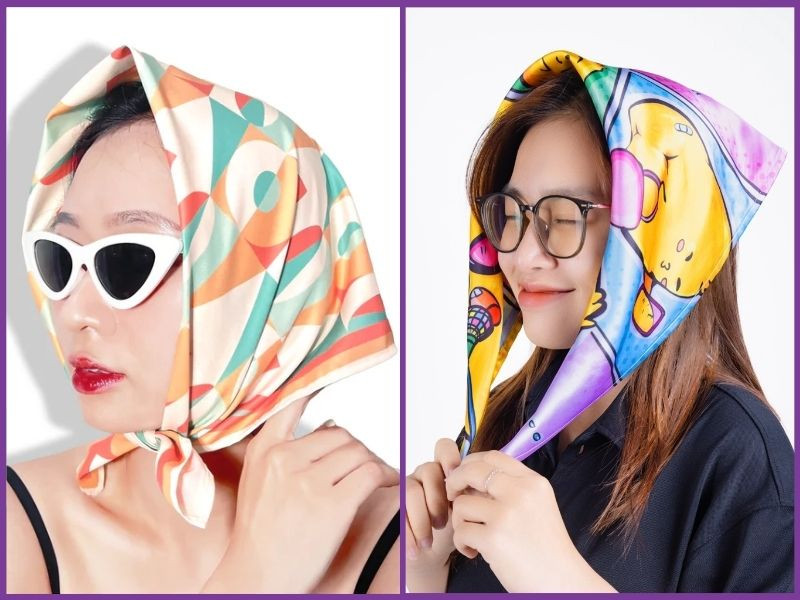 Bật mí bí quyết phối đồ với khăn bandana nữ cho các nàng thơ