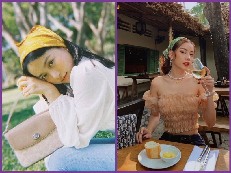 Bật mí bí quyết phối đồ với khăn bandana nữ cho các nàng thơ