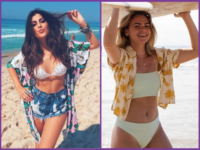 Cách phối áo sơ mi đi biển nữ hot trend đỉnh cao nàng nên biết