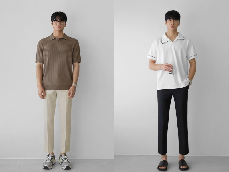 Cách phối đồ với áo polo nam form rộng anh em không nên bỏ qua