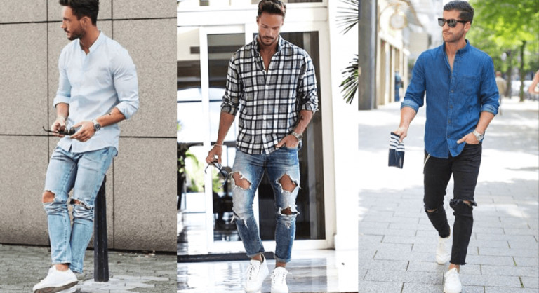 Phối quần jeans rách với áo gì chuẩn vẻ đẹp street wear?