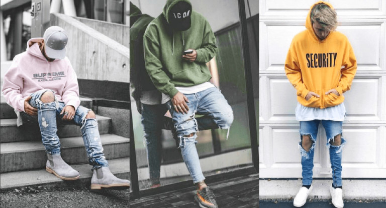 Phối quần jeans rách với áo gì chuẩn vẻ đẹp street wear?