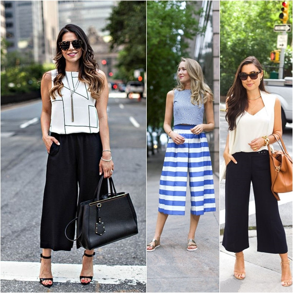 Quần Culottes là gì? Phối đồ với quần ống rộng như thế nào?