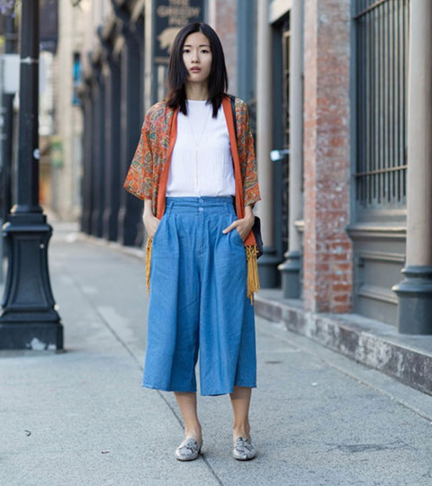 Quần Culottes là gì? Phối đồ với quần ống rộng như thế nào?