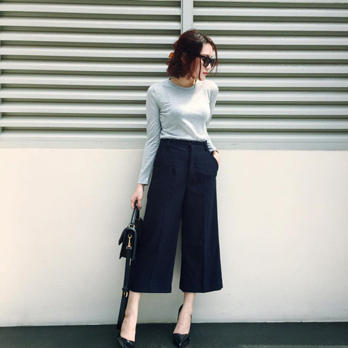 Quần Culottes là gì? Phối đồ với quần ống rộng như thế nào?