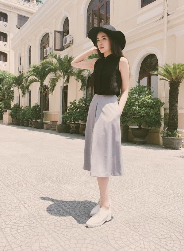 Quần Culottes là gì? Phối đồ với quần ống rộng như thế nào?